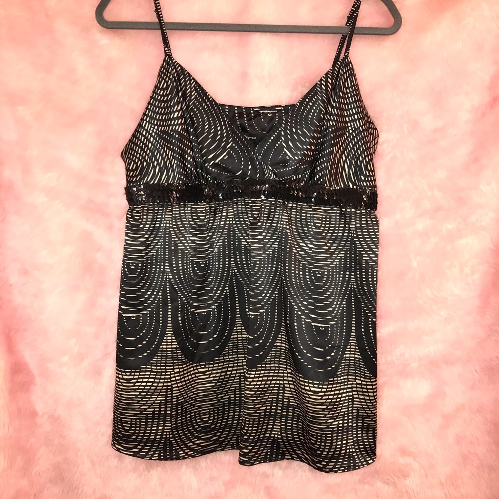 Express NWT silky classy bling tank top Siz…